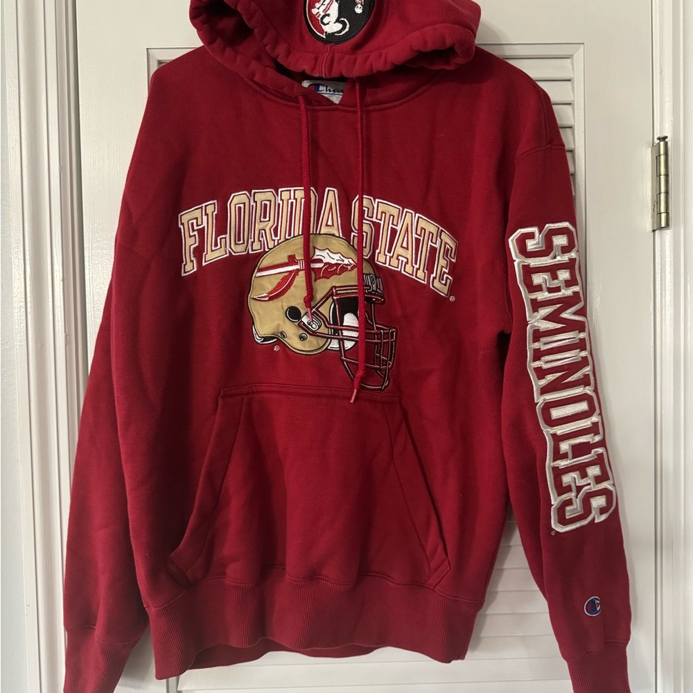VINTAGE CHAMPION FSU SEMINOLES FOOTBALL  PULLOVER/HOODIE/SWEATSHIRT SIZE SMALL